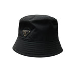 Prada Hat 2 Hc137 Bucket Nylon Triangle Logo Plate XL Em4900 — view 2