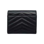 Saint Laurent Trifold Wallet Monogram Compact Threefold Textured — view 2