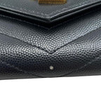 Saint Laurent Trifold Wallet Monogram Compact Threefold Textured — view 7