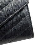 Saint Laurent Trifold Wallet Monogram Compact Threefold Textured — view 8