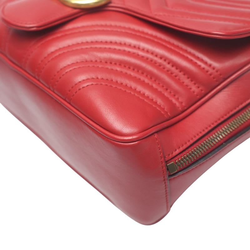 Gucci Body Bag GG Marmont Red — view 9