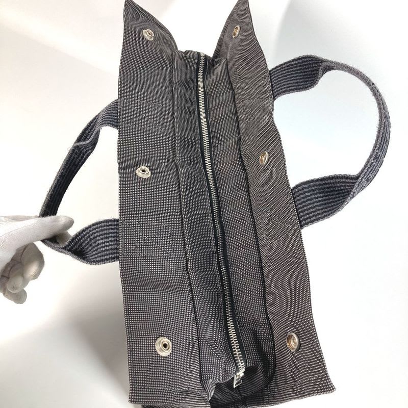 Hermes Handbag Her Line MM Canvas Gray