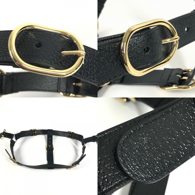 Gucci Miscellaneous Pet Harness Leather Black — view 7