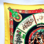 Hermes Scarf Chevaux de Trait YAMA SILK Orange — view 4