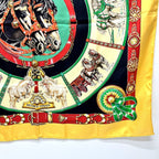 Hermes Scarf Chevaux de Trait YAMA SILK Orange — view 6