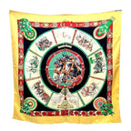 Hermes Scarf Chevaux de Trait YAMA SILK Orange — view 2