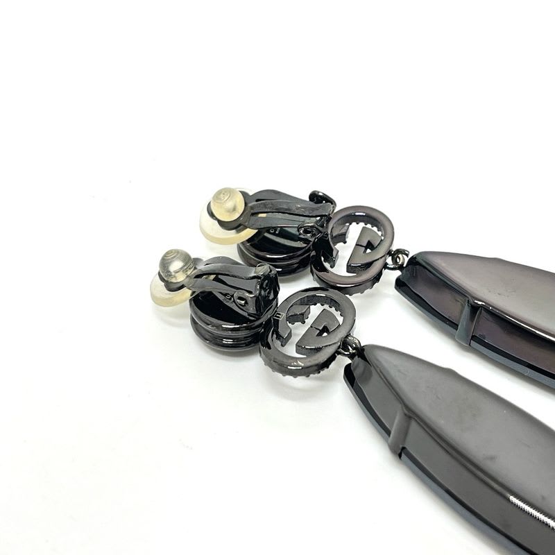 Gucci Earrings GG Crystal Bijou Metal Black — view 3