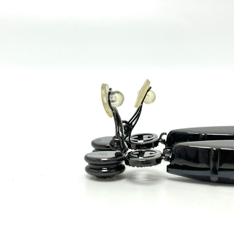 Gucci Earrings GG Crystal Bijou Metal Black — view 8