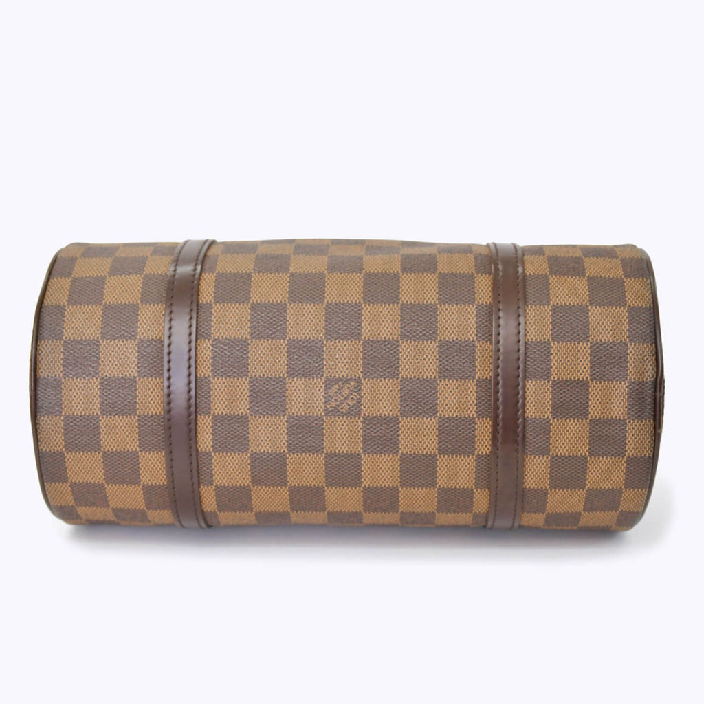 Louis Vuitton Handbag Drum Shape Tubular Damier Papillon 26 Brown Gold — view 8