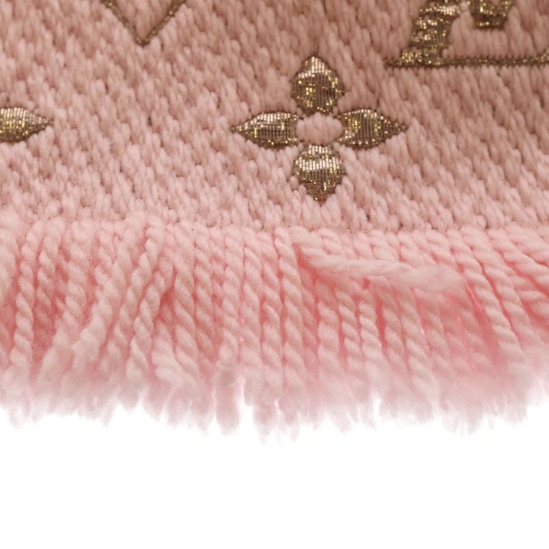 Louis Vuitton Monogram Echarpe Logomania Shine Muffler Pink Scarf — view 3