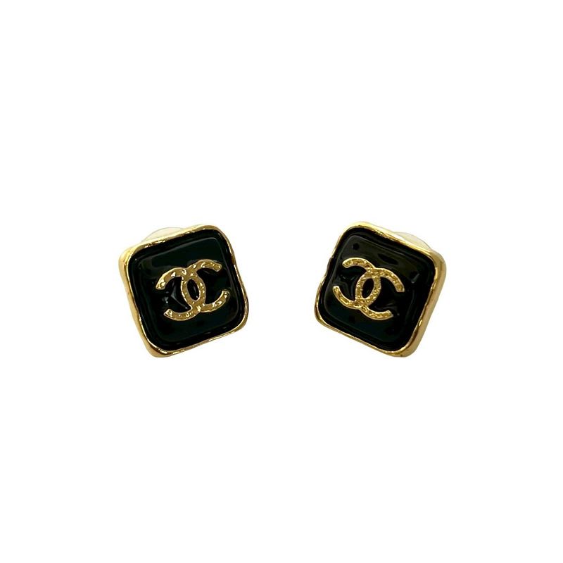 Chanel Coco Mark Motif Square GP Plated Earrings 23BK — view 4