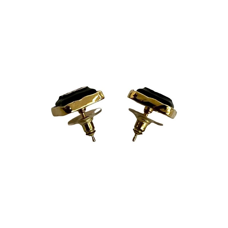 Chanel Coco Mark Motif Square GP Plated Earrings 23BK — view 5