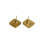 Chanel Coco Mark Motif Square GP Plated Earrings 23BK — view 6