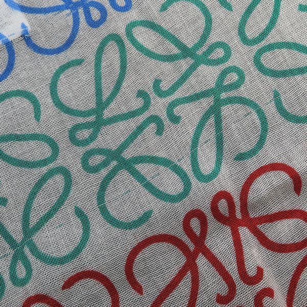 Loewe Multicolor Striped Linen and Cotton Blend Shawl — view 2