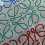 Loewe Multicolor Striped Linen and Cotton Blend Shawl — view 2