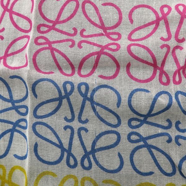 Loewe Multicolor Striped Linen and Cotton Blend Shawl — view 6