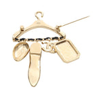 Chanel Brooch Coco Mark Hanger Motif GP Leather — view 3