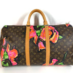 Louis Vuitton Boston Bag Keepall 50 Monogram Canvas Pink