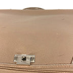 Hermes Handbag Victoria Messenger Bag Taurillon Clemence Etoupe Gray — view 6
