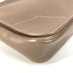 Hermes Handbag Victoria Messenger Bag Taurillon Clemence Etoupe Gray — view 4