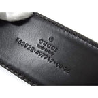 Gucci Belt Sherry Line Interlocking G Brown Canvas Leather — view 3