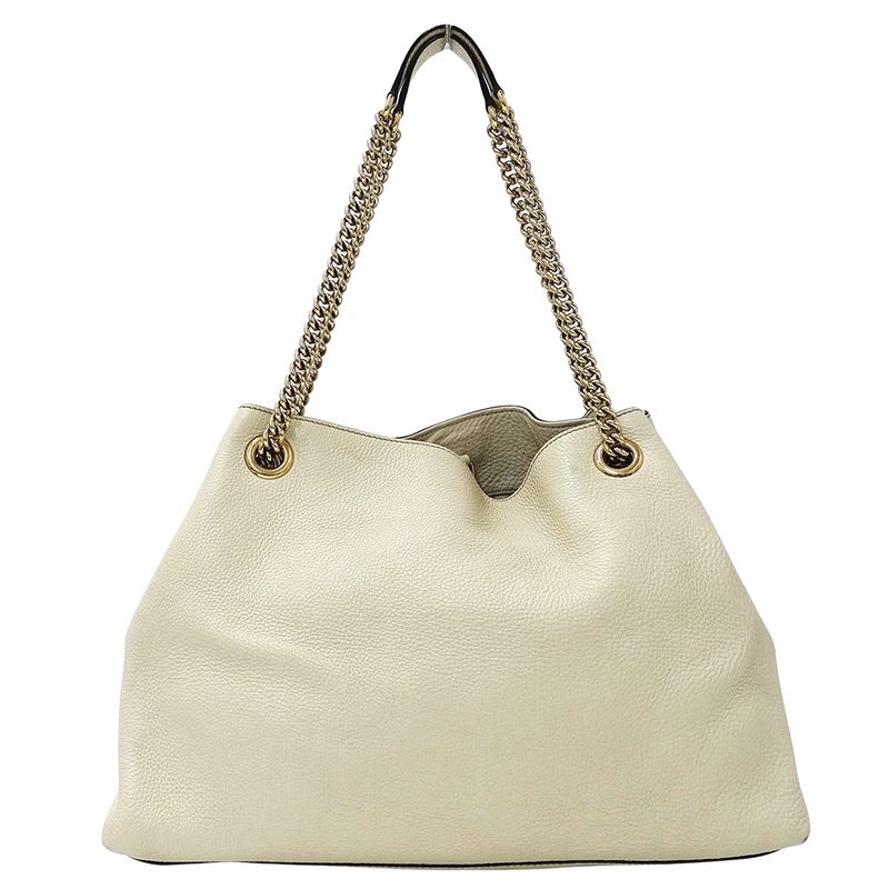 Gucci Bag Tote Soho Interlocking G Leather White — view 3