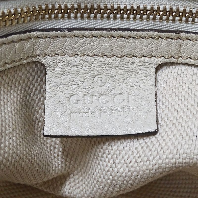 Gucci Bag Tote Soho Interlocking G Leather White — view 7