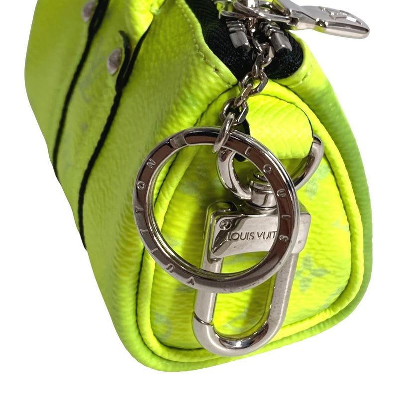 Louis Vuitton Key Holder Porto Cles Mini Keepall Taiga Leather Yellow — view 6
