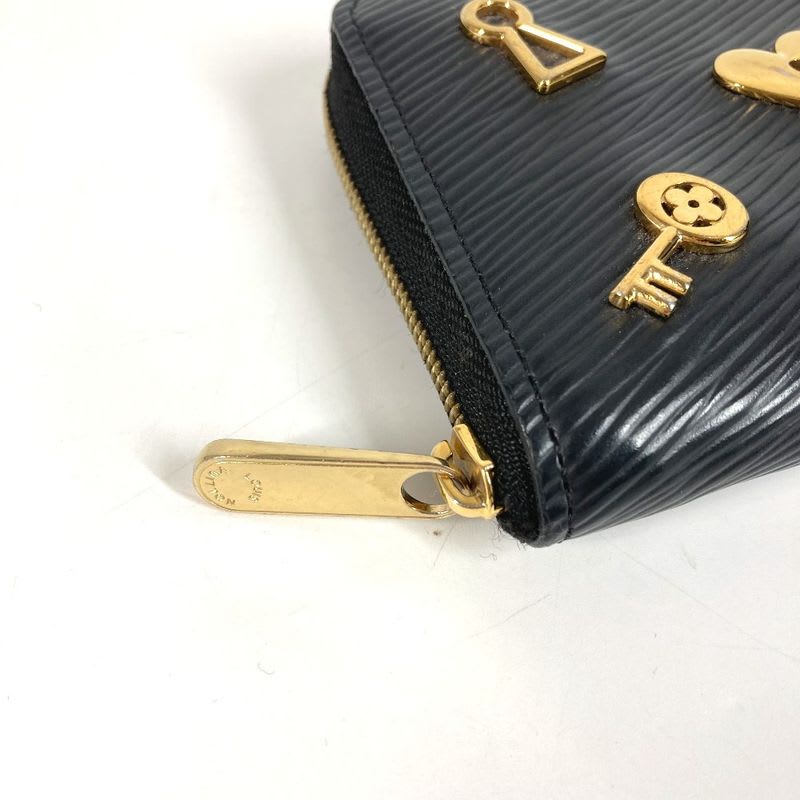 Louis Vuitton Coin Case Zippy Purse Epi Leather Noir Black — view 6