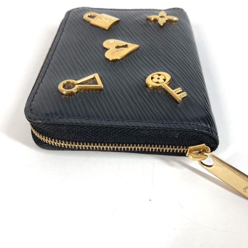 Louis Vuitton Coin Case Zippy Purse Epi Leather Noir Black — view 7