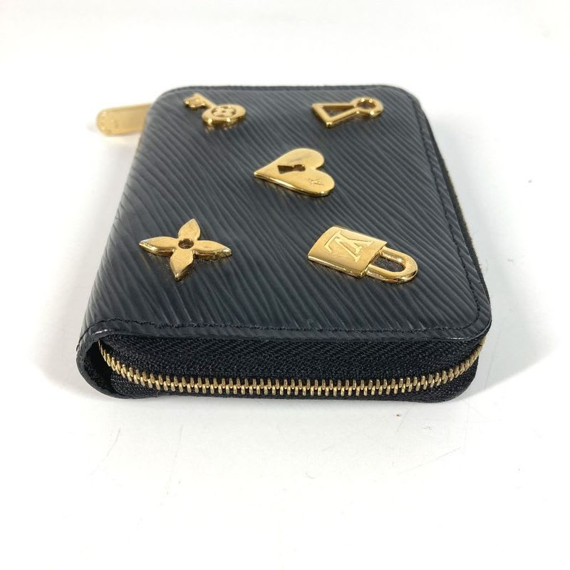 Louis Vuitton Coin Case Zippy Purse Epi Leather Noir Black — view 4