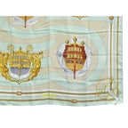 Hermes Scarf Carre 90 Multicolor 100% Silk Chateaux Darriere Decoration — view 4