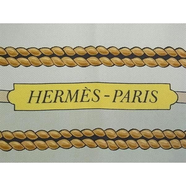 Hermes Scarf Carre 90 Multicolor 100% Silk Chateaux Darriere Decoration — view 5