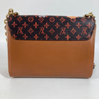 Louis Vuitton Shoulder Bag Sac Twist MM Monogram Canvas Brown — view 4