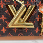 Louis Vuitton Shoulder Bag Sac Twist MM Monogram Canvas Brown