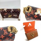 Louis Vuitton Shoulder Bag Sac Twist MM Monogram Canvas Brown — view 9