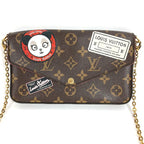 Louis Vuitton Shoulder Bag Pochette Felicie Monogram Canvas Brown — view 3