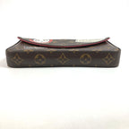 Louis Vuitton Shoulder Bag Pochette Felicie Monogram Canvas Brown — view 6