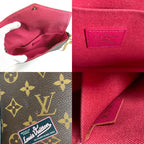 Louis Vuitton Shoulder Bag Pochette Felicie Monogram Canvas Brown — view 9