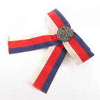 Gucci Striped Patriotic Crystal-Embellished Brooch — view 3