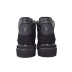 Louis Vuitton NBA Oberkamphrein Suede Ankle Boots Sneakers 8.5 Black Bm0290 — view 3