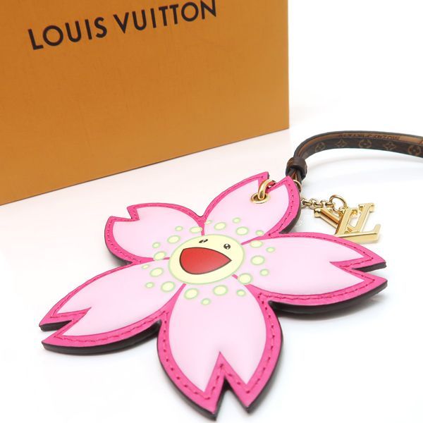 Louis Vuitton Lvtm Bag Charm Cherry Blossom Takashi Murakami Leather — view 5
