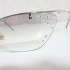 Christian Dior Flash STR Sunglasses With Rhinestones 6218 115 Silver Color — view 8