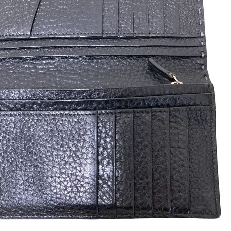 Fendi Selleria Continental Long Wallet Black — view 9