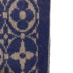 Louis Vuitton Muffler Monogram Echarpe Ski Navy Brown Scarf — view 6