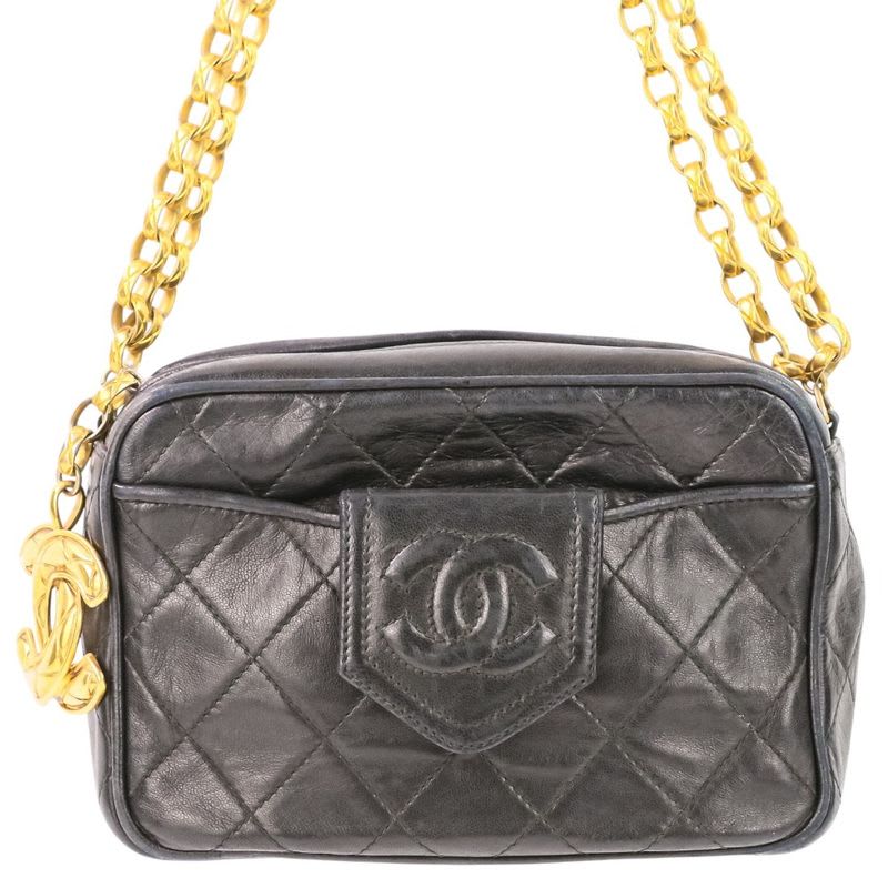 Chanel Charm Quilted Chain Shoulder Bag Camera — view 3