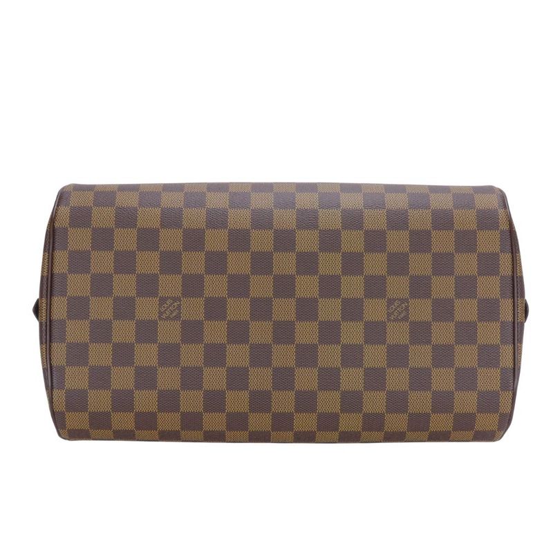 Louis Vuitton Handbag Rivera MM Damier Ebene Brown Gold Hardware