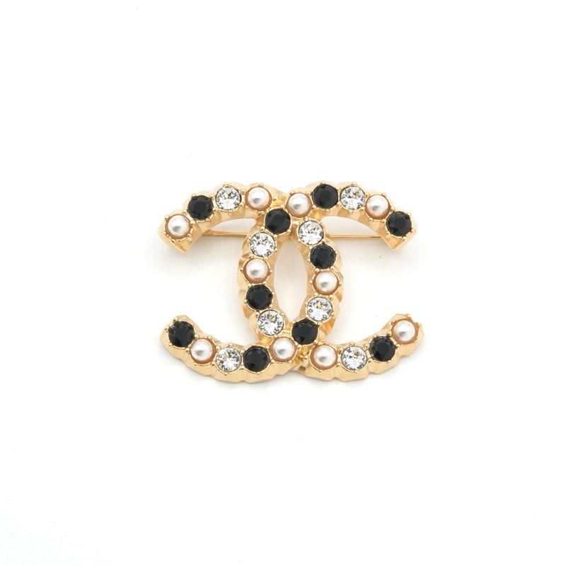 Chanel Brooch Corsage Gold Pearl Rhinestone — view 3