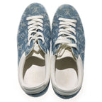 Louis Vuitton Luxembourg Grain Monogram Denim Sneakers Ms0189 — view 4