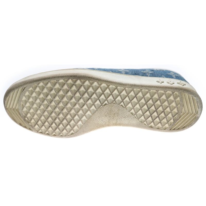Louis Vuitton Luxembourg Grain Monogram Denim Sneakers Ms0189 — view 5
